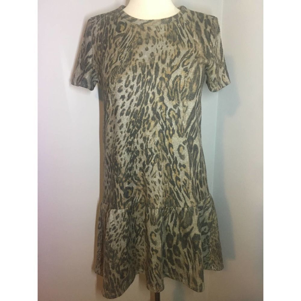 Zara Woman Animal Print Dress S - Picture 5 of 12